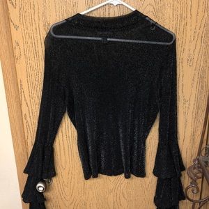 black long sleeve top